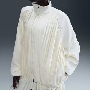 Nike pleated track jacket